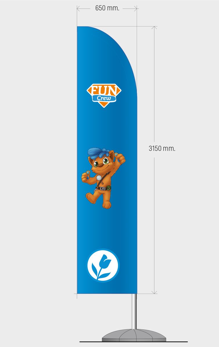 Beachflag incl. stok