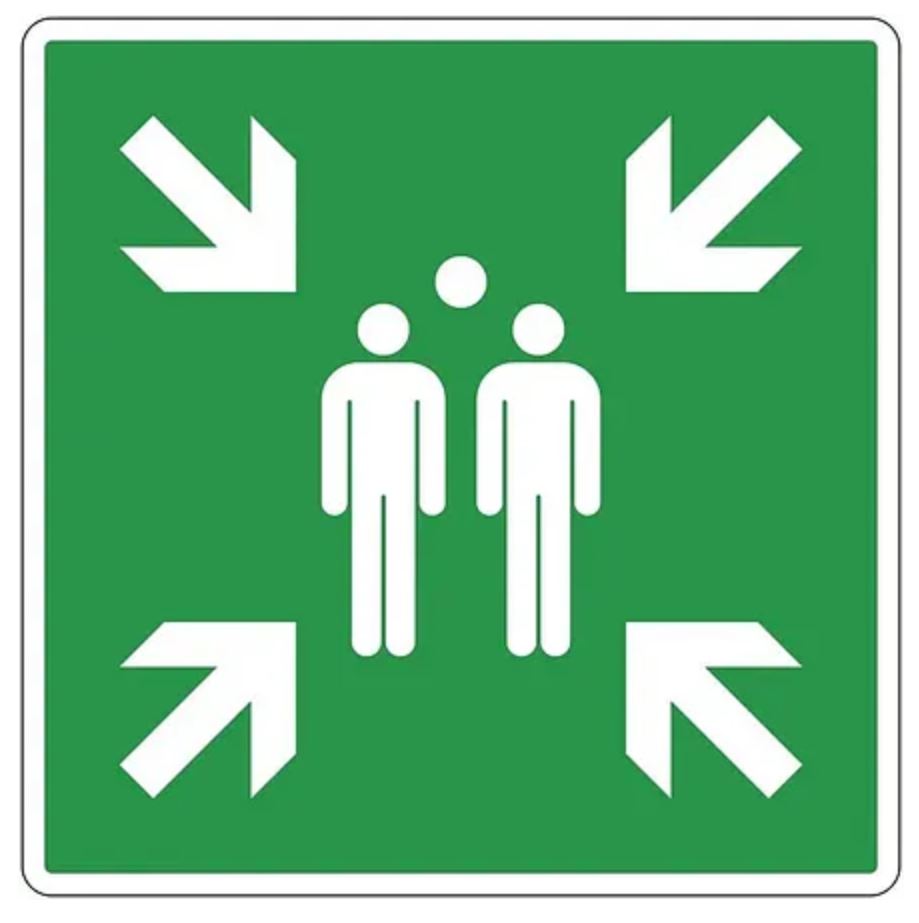 Bord verzamelplaats