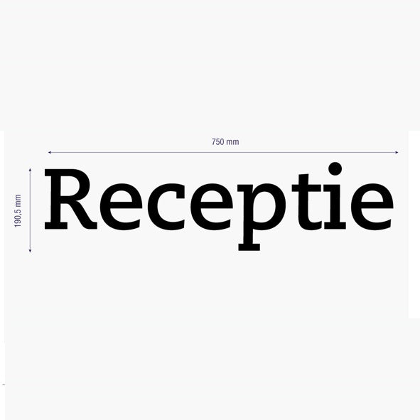 Freestekst Receptie zwart/wit