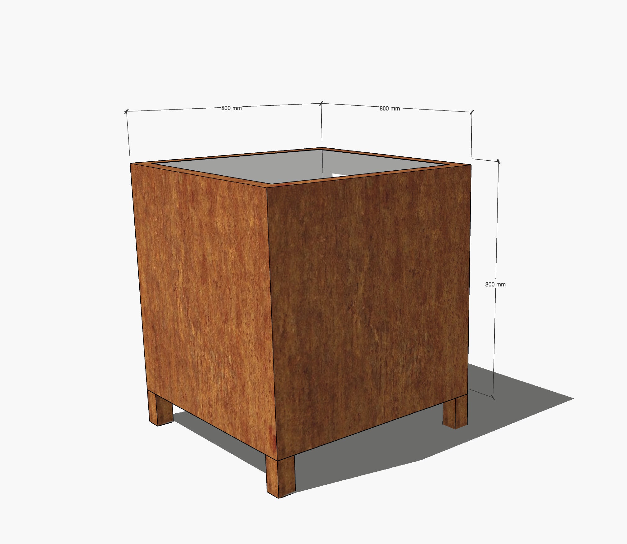 Cortenstalen bloembak EuroParcs