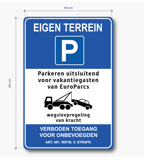 DOR bord eigen terrein